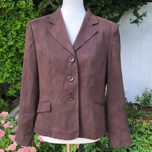 Talbots Brown Blazer Size 16P